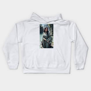 Girl in Oriental Fantasy Kids Hoodie